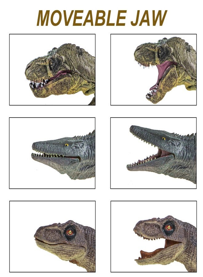Lavesom 6PCS Jumbo Dinosaur Toy Set, Realistic Dinosaurs Toys for Kids - Large Dino Playset for Boys and Girls 3 4 5 6 7 Year Old Children Birthday Dinosaur Lovers - Image 2